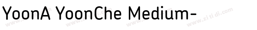 YoonA YoonChe Medium字体转换